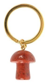 Gemstone Mushroom Keyrings